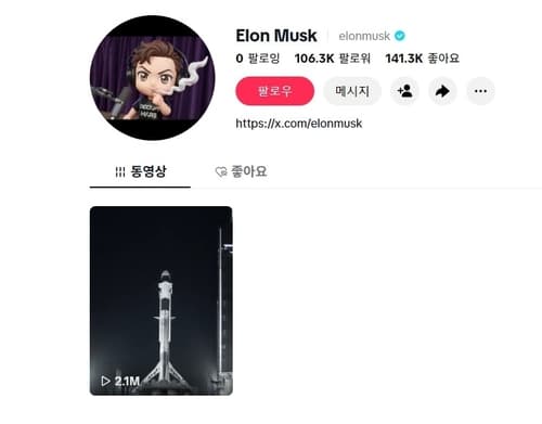 스페이스X 띄우기?…틱톡·인스타에 머스크 인증 계정 개설 눈길