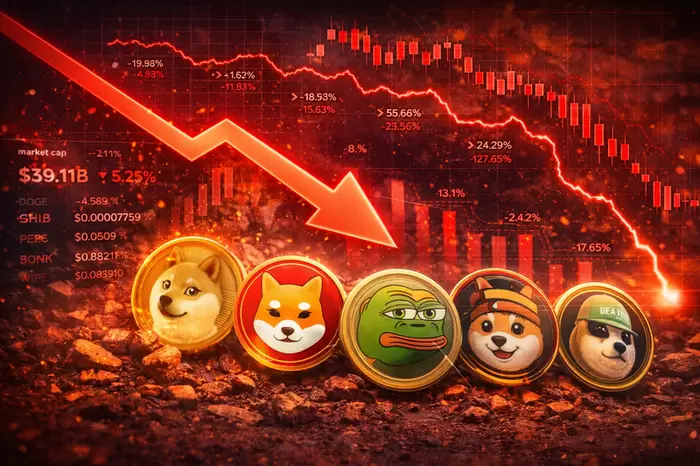 Hormuz Strait Closure Evaporates 30% of Meme Coin Trading Volume…Dogecoin, Shiba Inu, Pepe Plummet Simultaneously