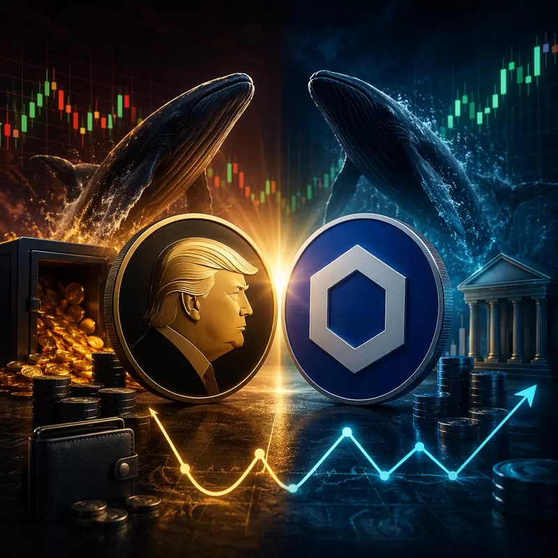 TRUMP·Chainlink: Tension Rises Amid Whale Accumulation... Weekend to Decide Fate