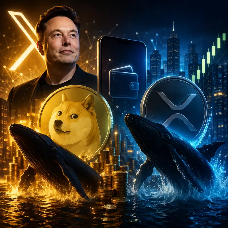 머스크의 X 머니, 도지코인 고래 매집으로...XRP는 숏 포지션 청산 직전