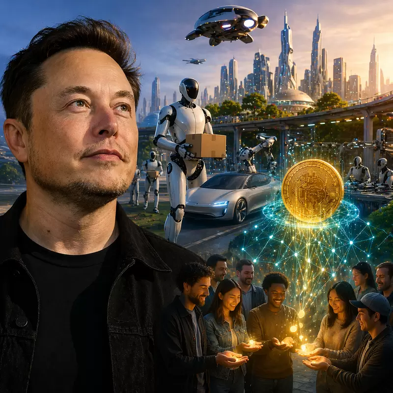 "일 안 해도 돈 받는다"...머스크, 암호화폐 결합 모델 제안