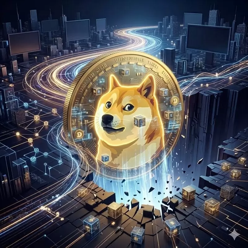 Dogecoin, breaking through the parallel channel, heading to the moon? ...Ants excited by 11% rally