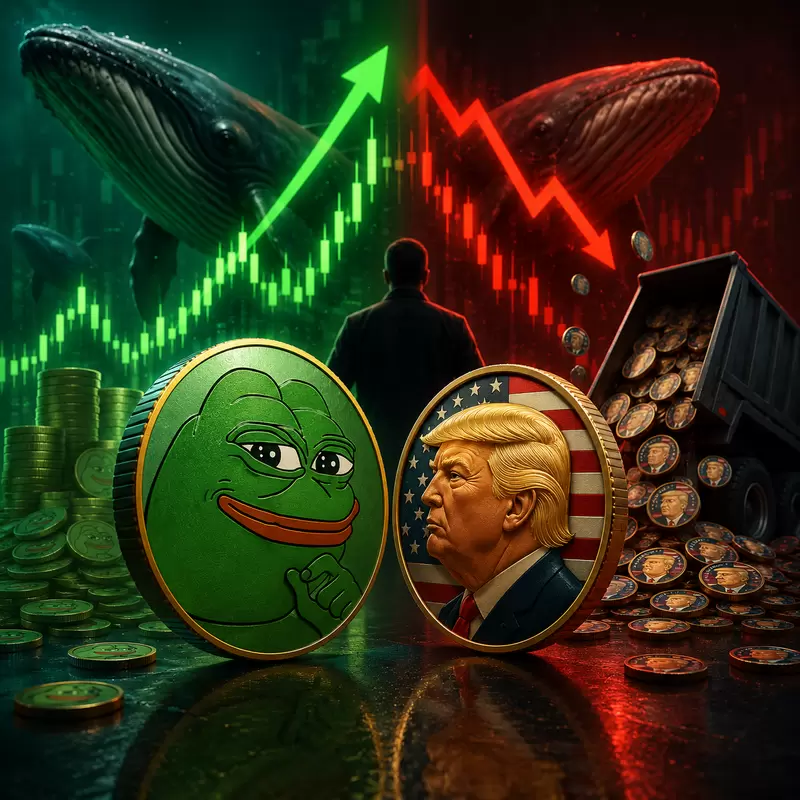 페페(PEPE) vs 오피셜 트럼프(TRUMP), 고래는 탈출 완료...스마트머니는 폭풍 매수