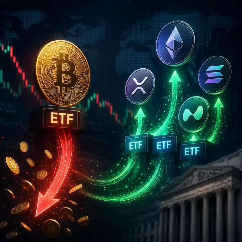 비트코인(BTC) ETF, 6,409만 달러 탈출...기관 자금, 알트코인으로 대이동