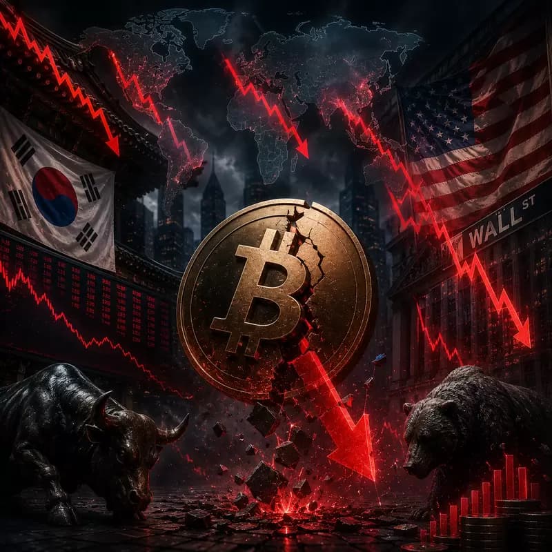 비트코인(BTC)·한국 증시·미국 기술주 줄줄이 폭락..."안전한 피난처 없다"