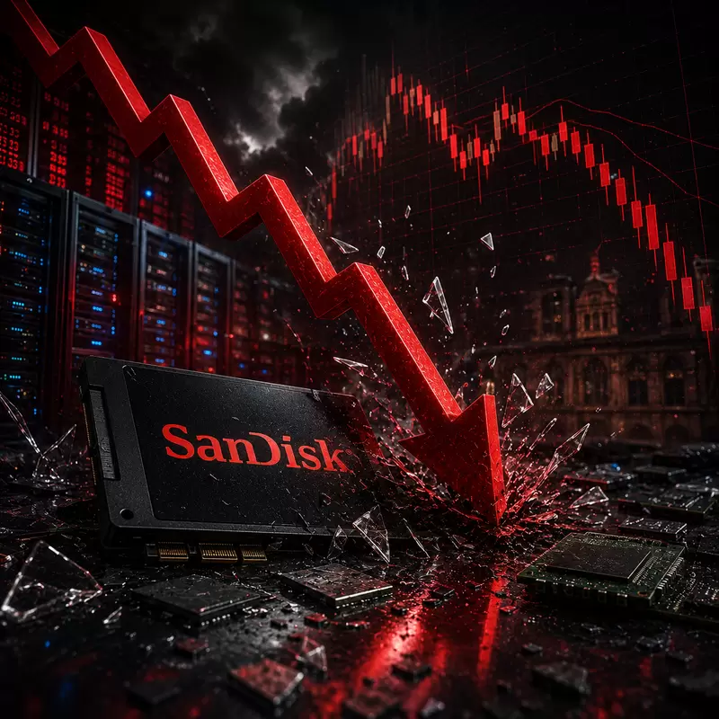 샌디스크(SNDK), 사상 최고가 찍자마자 붕괴...고평가 부담에 신뢰 '흔들'