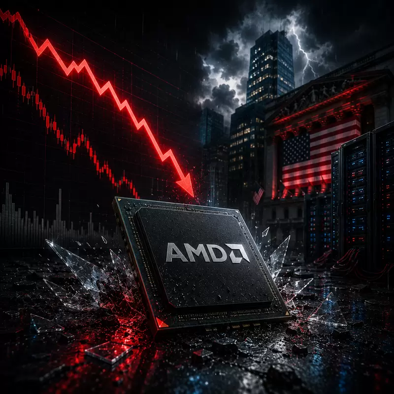 AMD, 최고가 찍자마자 563달러 고점 붕괴...500달러 사수도 위태