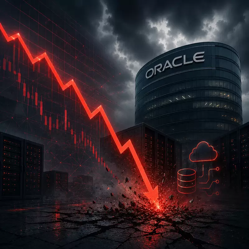 오라클(ORCL), 고점 대비 57% 폭락...창업자 자산 454억 달러 '증발'
