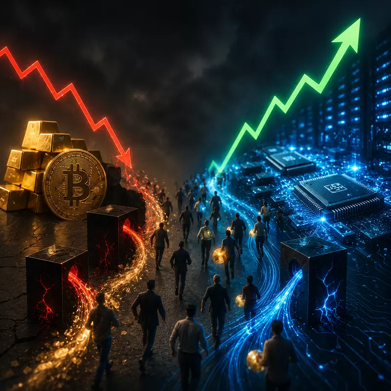 비트코인(BTC), 미국 매수세 8주 연속 실종...반도체에 밀려 침몰하나
