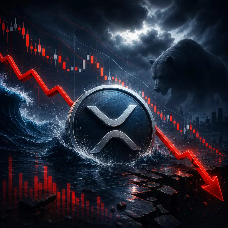 XRP(리플), 고점서 71% 폭락 후 30% 추가 하락 위기..."0.78달러까지 열린다"