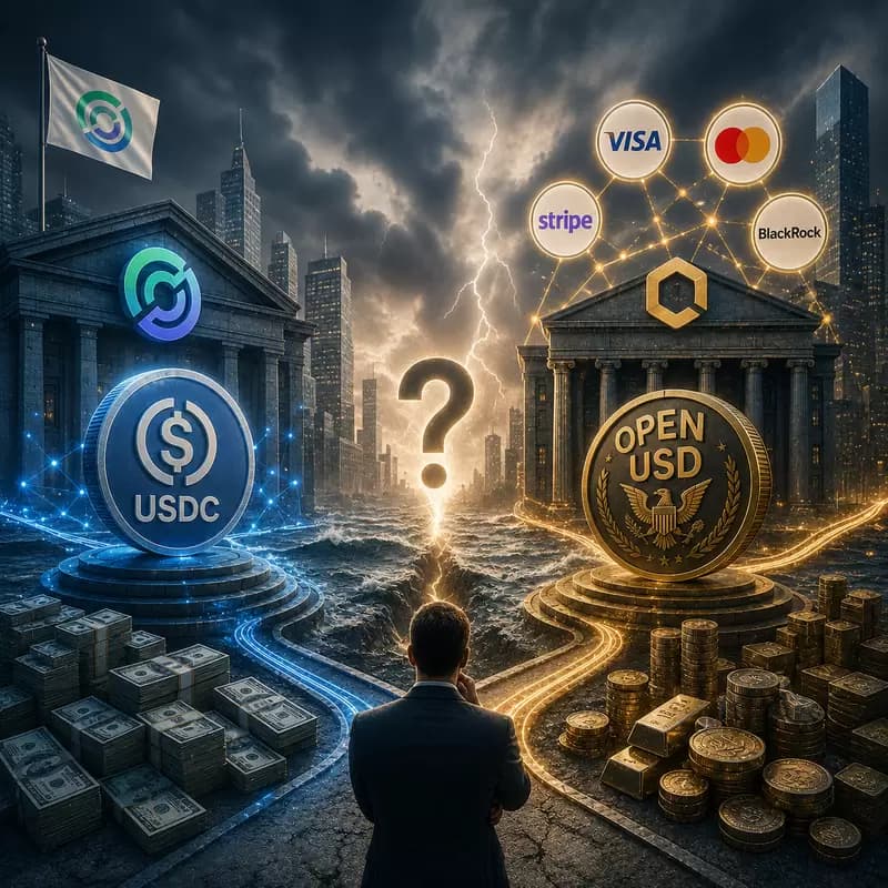 서클(CRCL), 오픈USD 역습에 주가 전망 양갈래...55달러 vs 650달러 누가 맞을까?